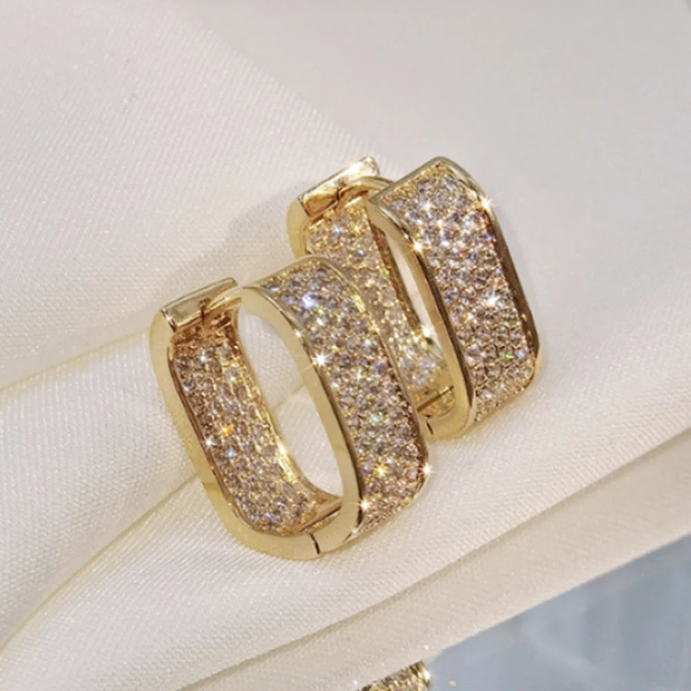 Luna Pavé Hoop Earrings