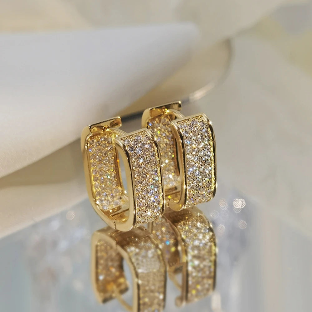 Luna Pavé Hoop Earrings
