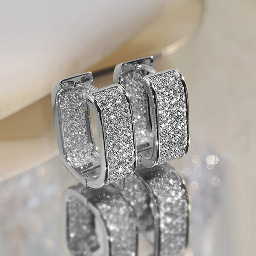 Luna Pavé Hoop Earrings