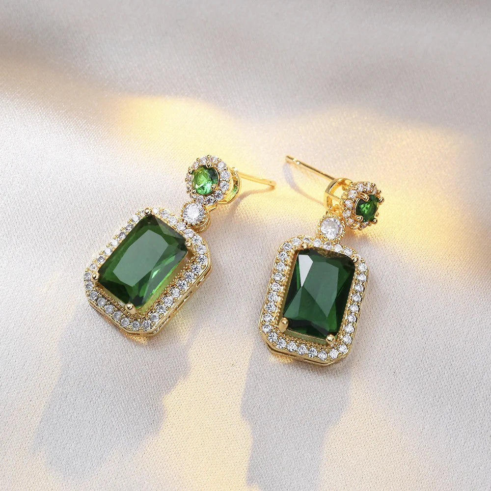 Celestine Quadrate Rhinestone Jewelry Set