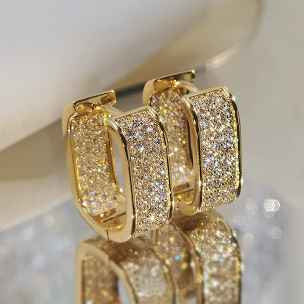 Luna Pavé Hoop Earrings