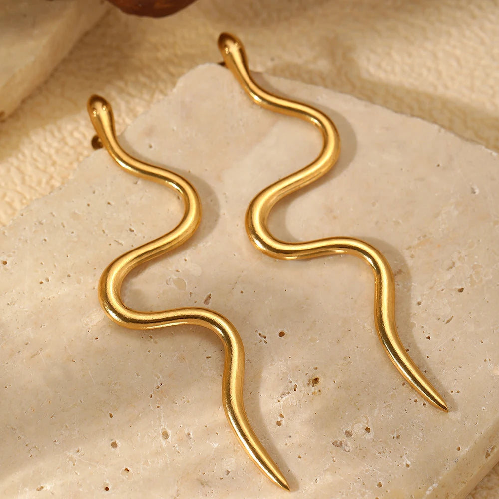 Serpentine Stud Earrings