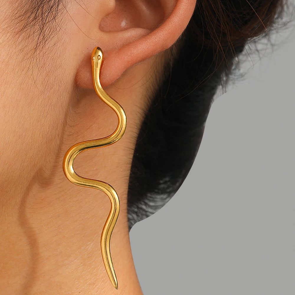 Serpentine Stud Earrings