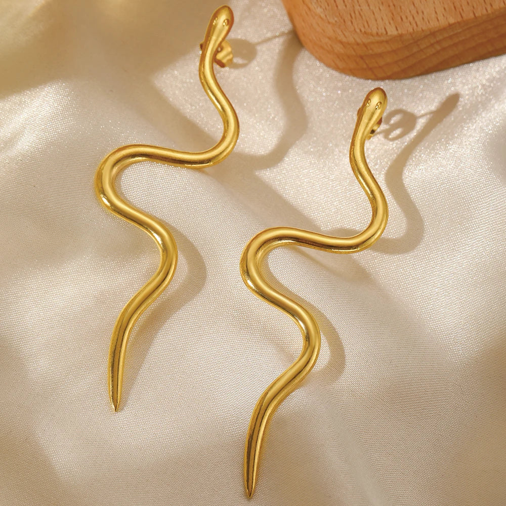 Serpentine Stud Earrings