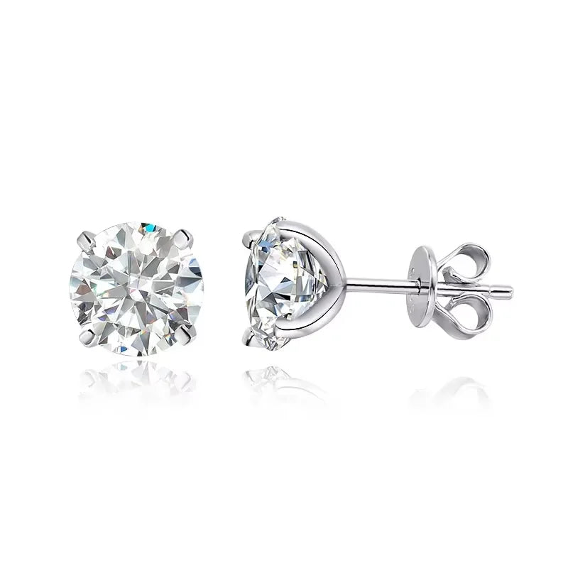 Aurelia Moissanite Stud Earrings