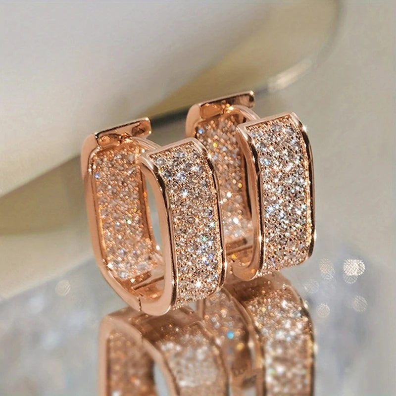 Luna Pavé Hoop Earrings