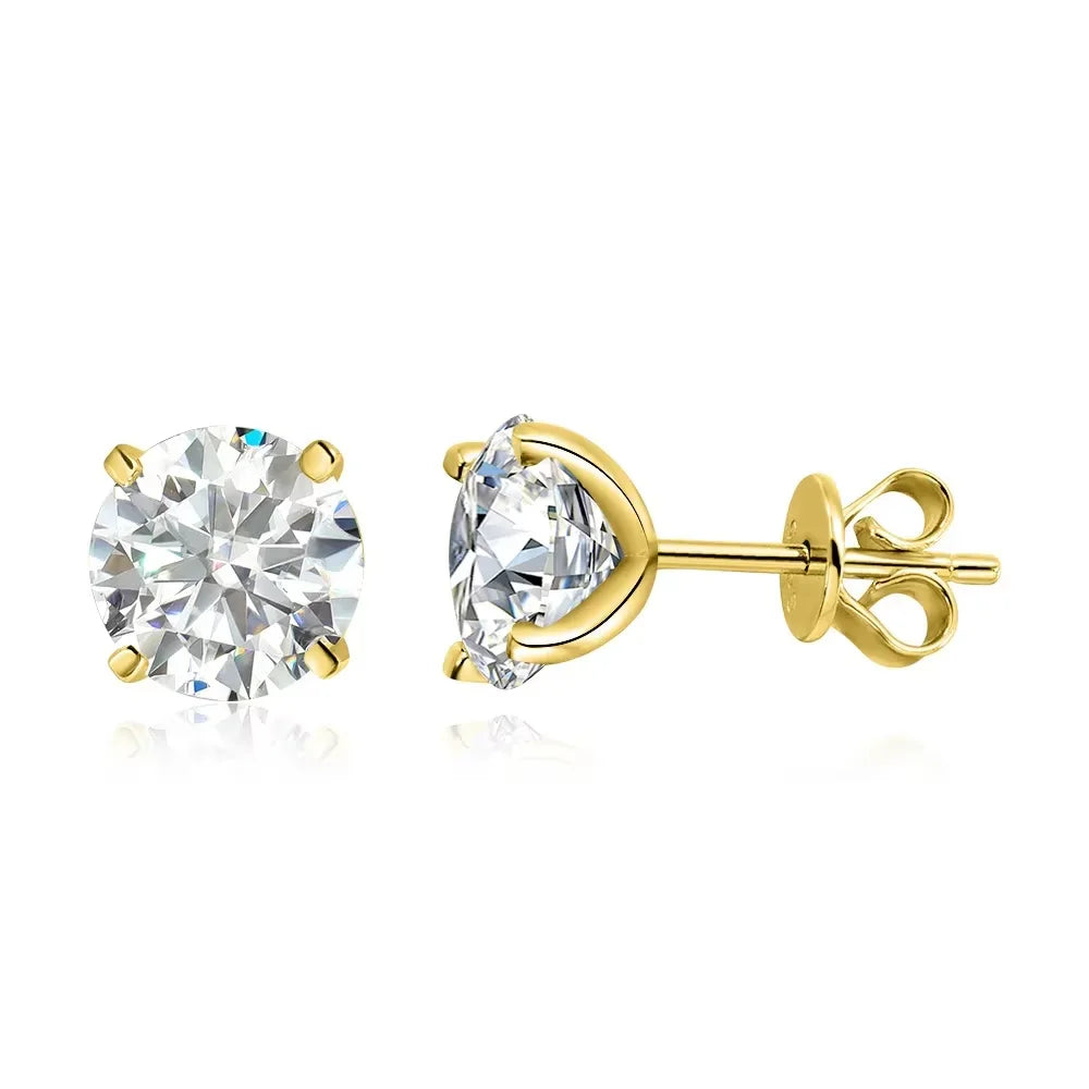 Aurelia Moissanite Stud Earrings