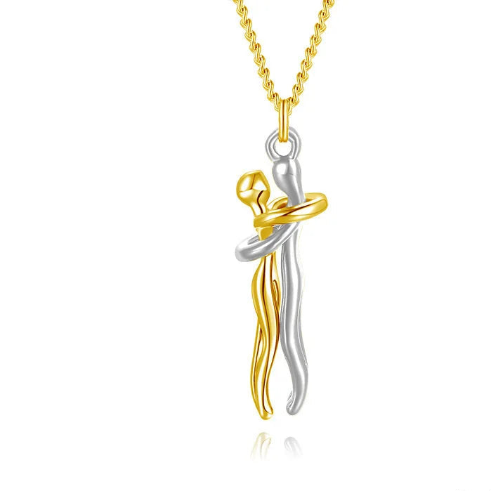 Eternal Hug Couple Necklace