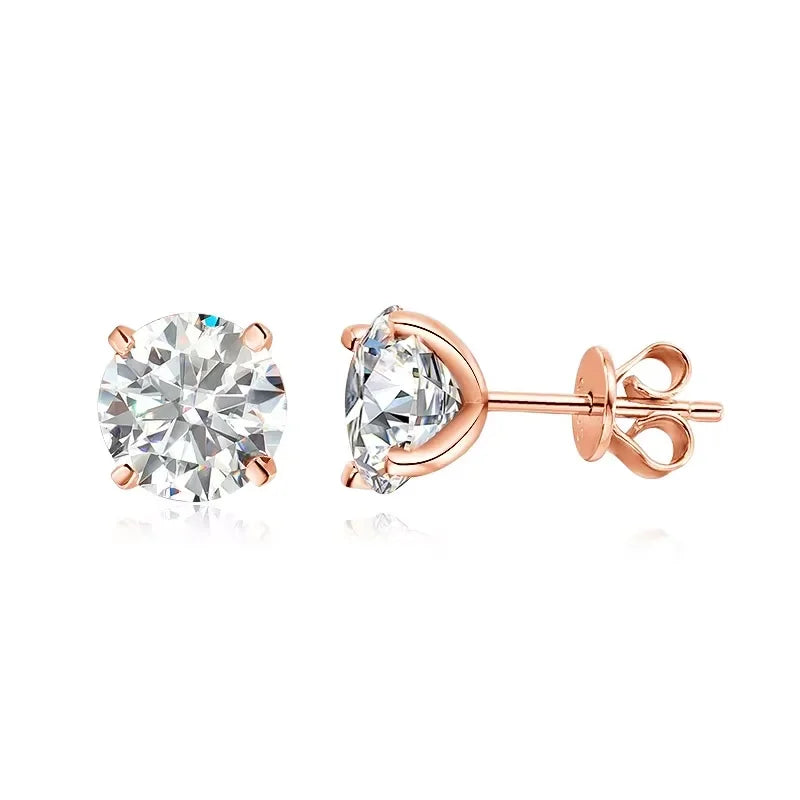 Aurelia Moissanite Stud Earrings