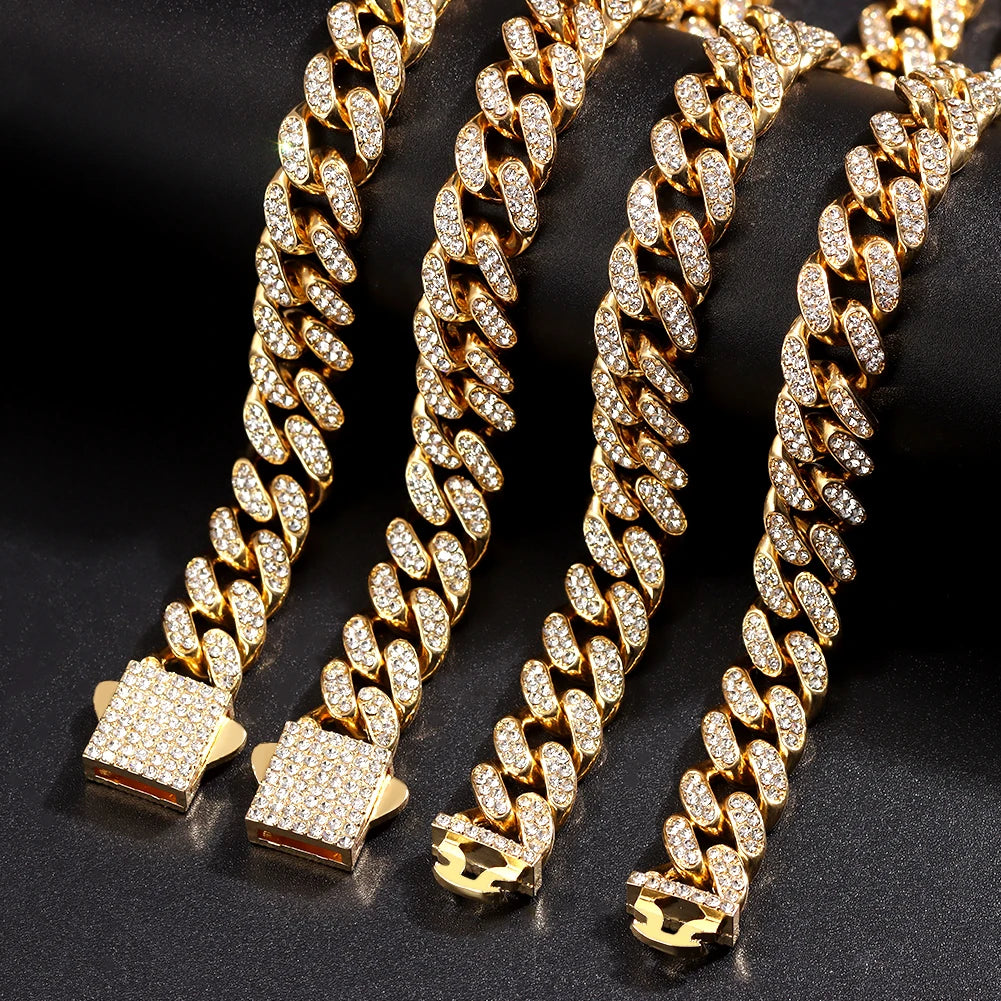 Aurelia Iced Cuban Anklet