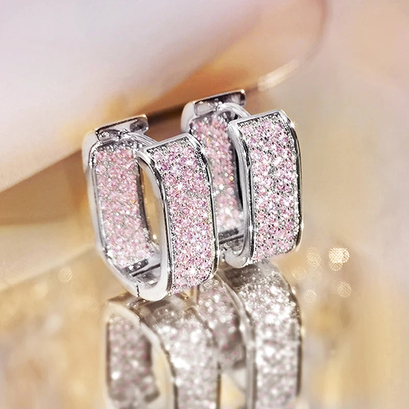 Luna Pavé Hoop Earrings