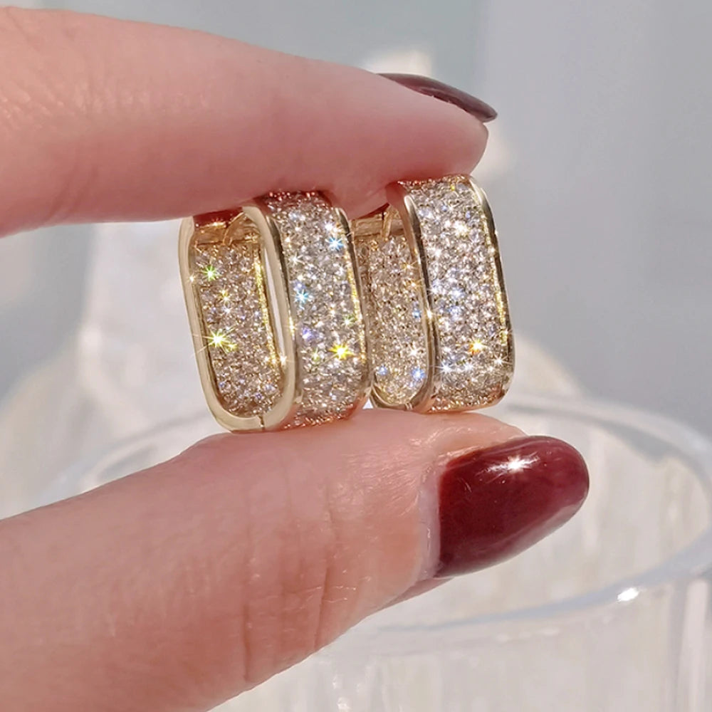 Luna Pavé Hoop Earrings
