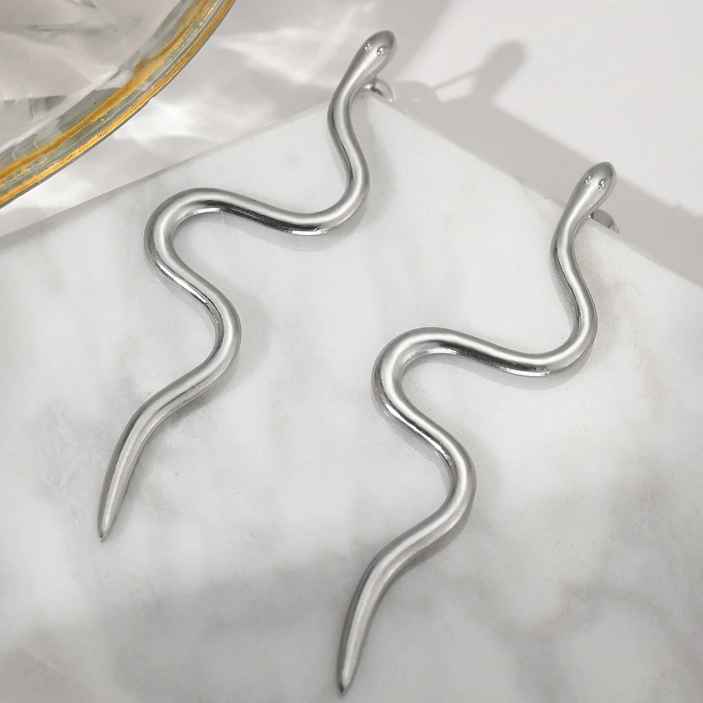 Serpentine Stud Earrings