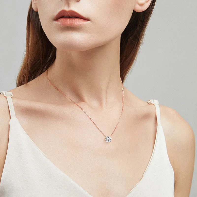 Aurora Moissanite Necklace