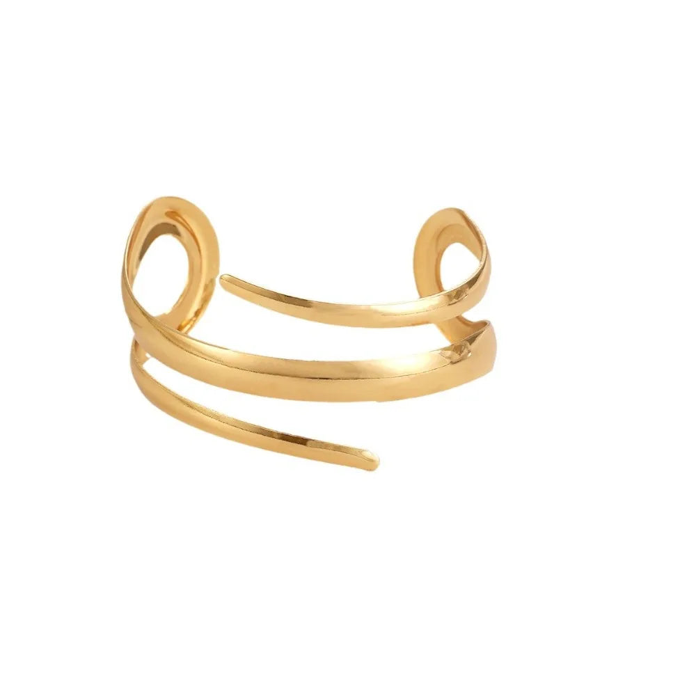 Aurelle Geometric Bracelet & Ring Set