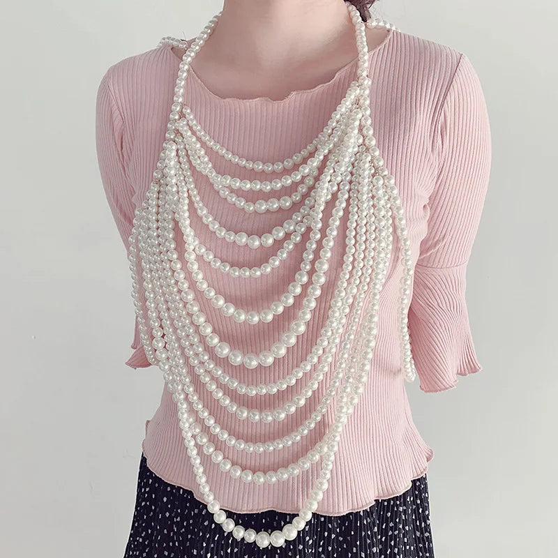 Pearl Élan Draped Body Necklace