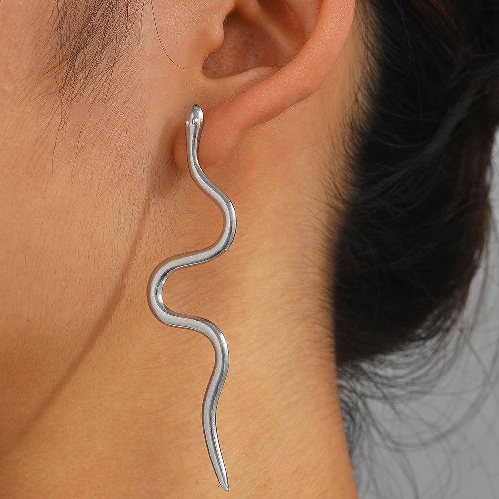 Serpentine Stud Earrings