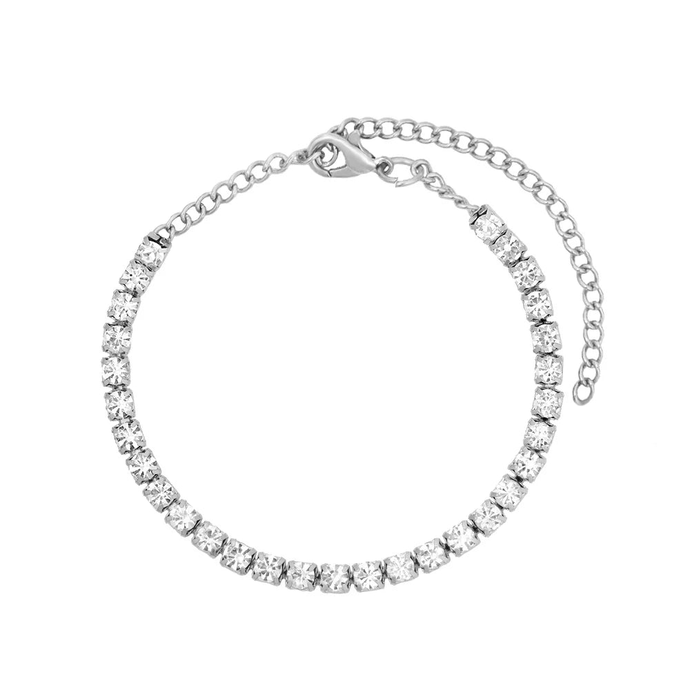 Aurelia Iced Cuban Anklet