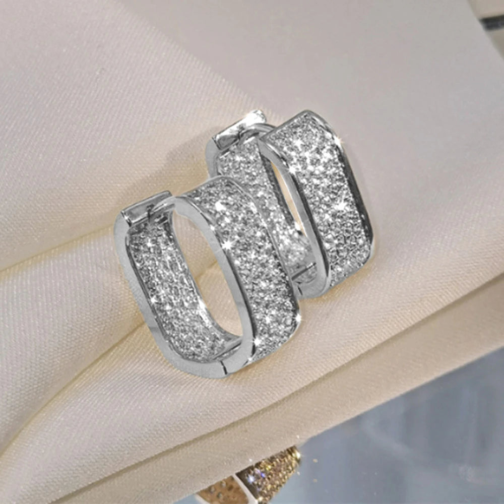 Luna Pavé Hoop Earrings