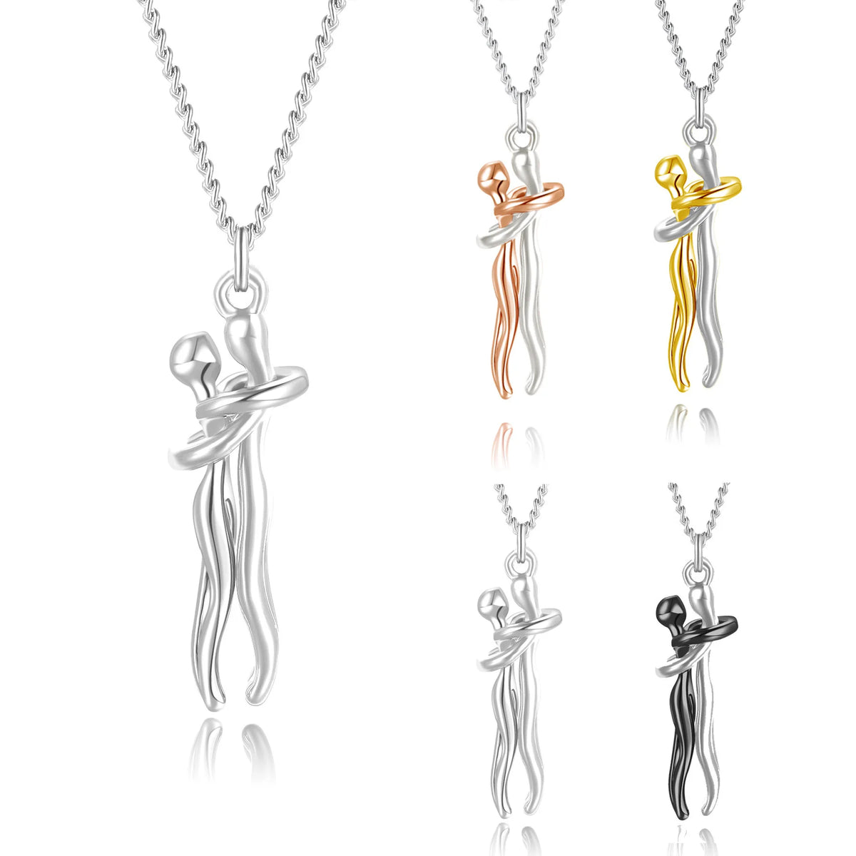 Eternal Hug Couple Necklace