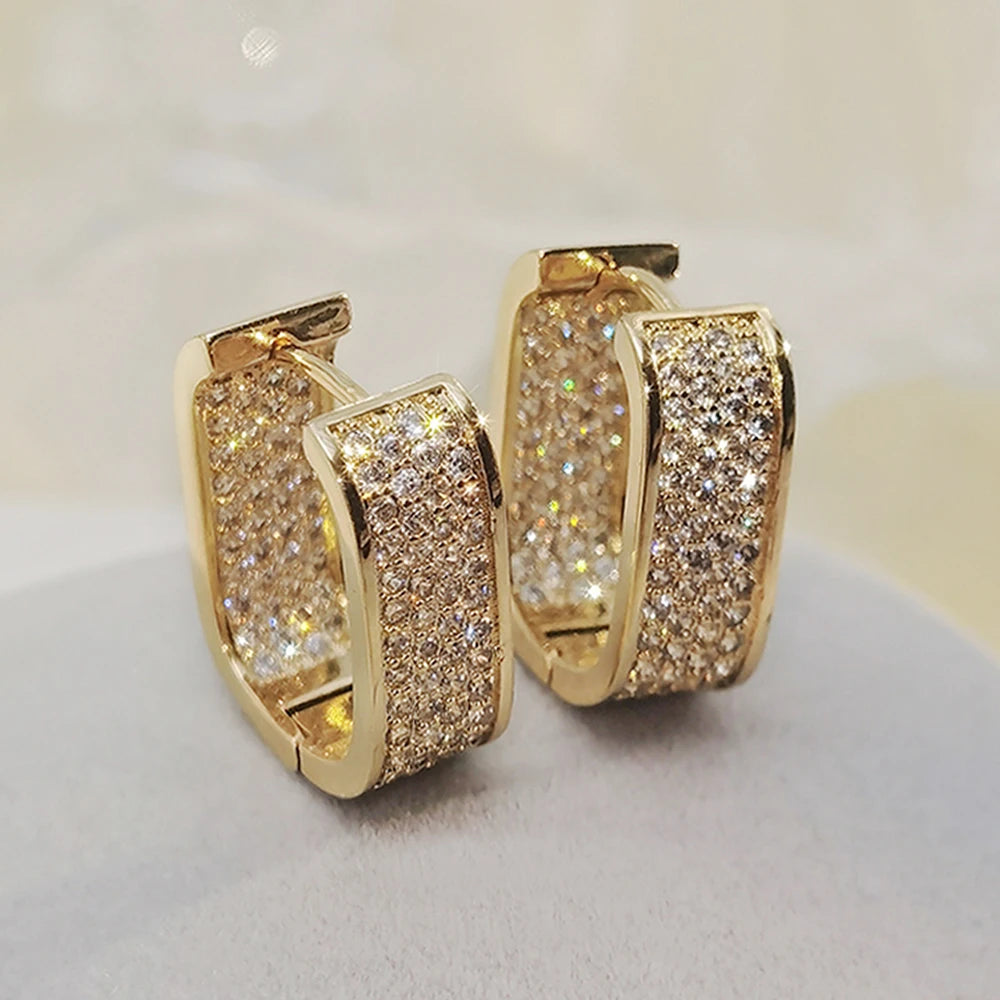 Luna Pavé Hoop Earrings