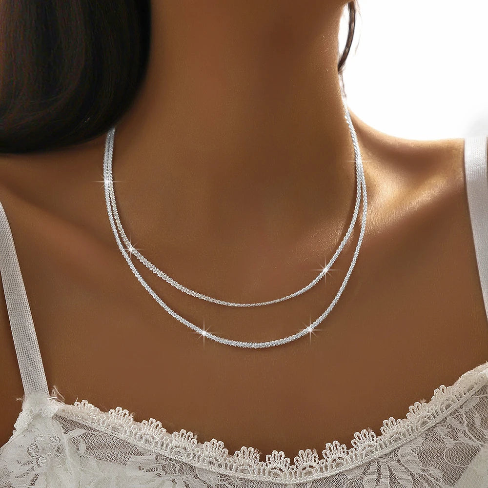 Celeste Sparkle Clavicle Necklace